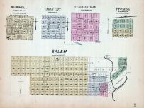 Burwell, Cedar City, Cumminsville, Preston, Salem, Nebraska State Atlas 1885